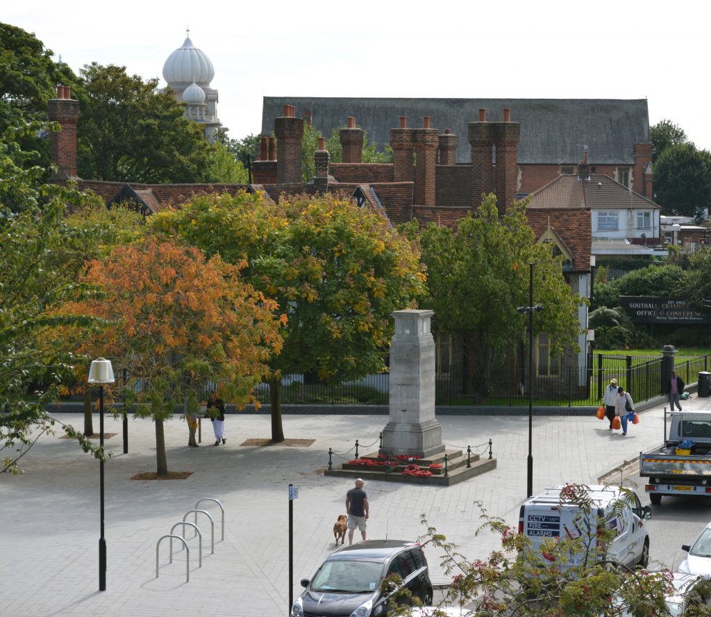 Manor House Square by DK-CM, part of Southall Great Streets scheme, 2014